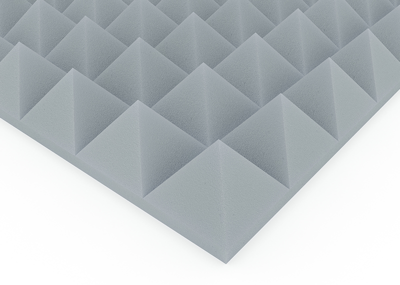 PANEL ACUSTICO PIRAMIDAL GRIS